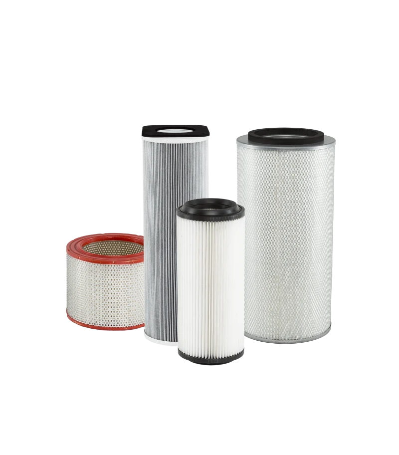 Filter cartridge for industrial vacuum cleaner